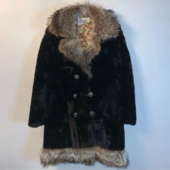 Vintage Daytons Calgary Fur Coat Mid Length - Picture 1 of 12